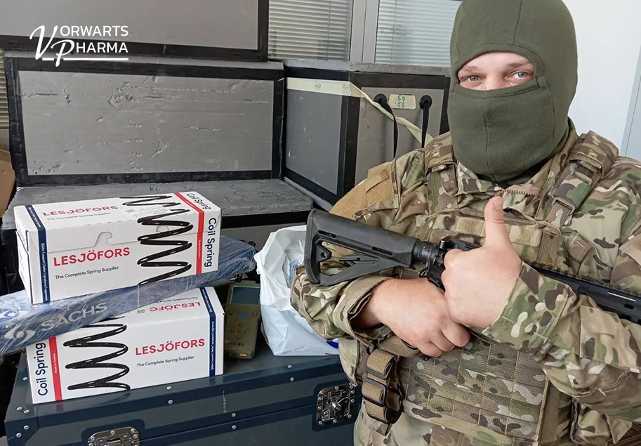 Помощь фронту: Vorwarts Pharma передала запчасти для ремонта авто бригады на Покровском направлении Помощь фронту: Vorwarts Pharma передала запчасти для ремонта авто бригады на Покровском направлении